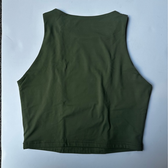 ReoRia Seamless High Neck Double Lined Basic Tank Top - Picture 8 of 8